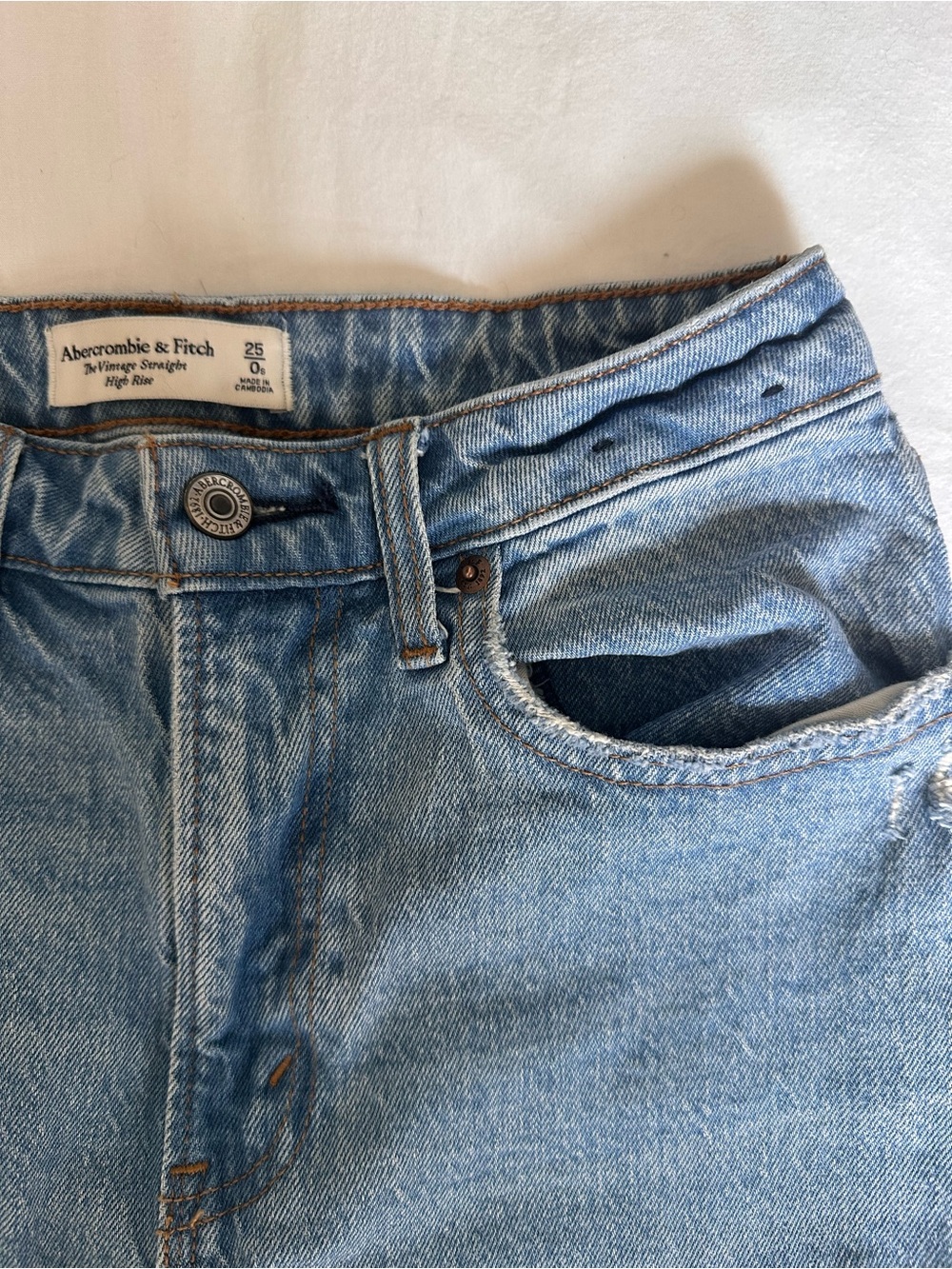 Abercrombie & Fitch Light Blue Straight Jeans